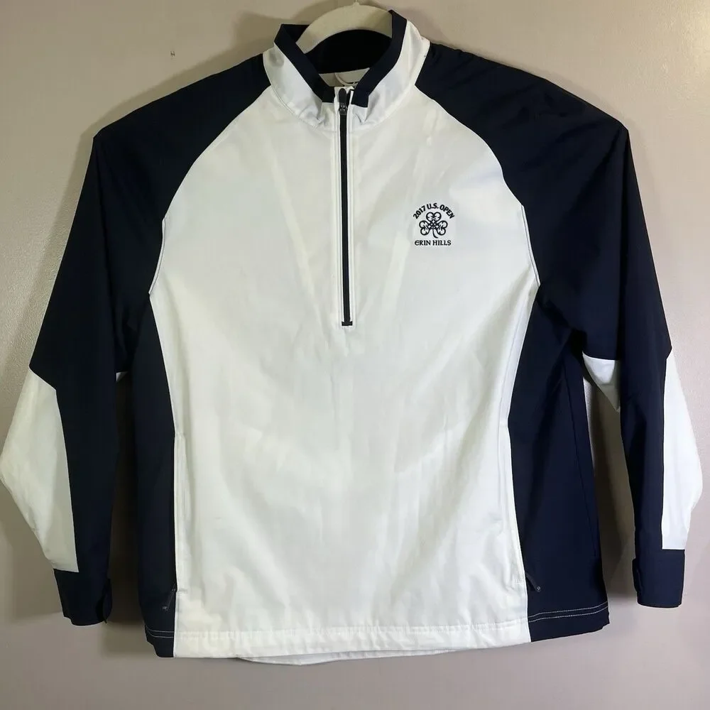Cutter Buck x ERIN Hills Windshirt Mens XL  1/4 Zip Pullover Golf 2017 US Open